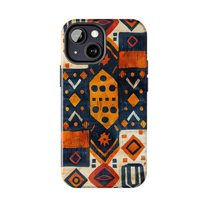 Cultural Tapestry Phone Case for iPhone - Lightweight, Impact Resistant, Wireless Charging Compatible