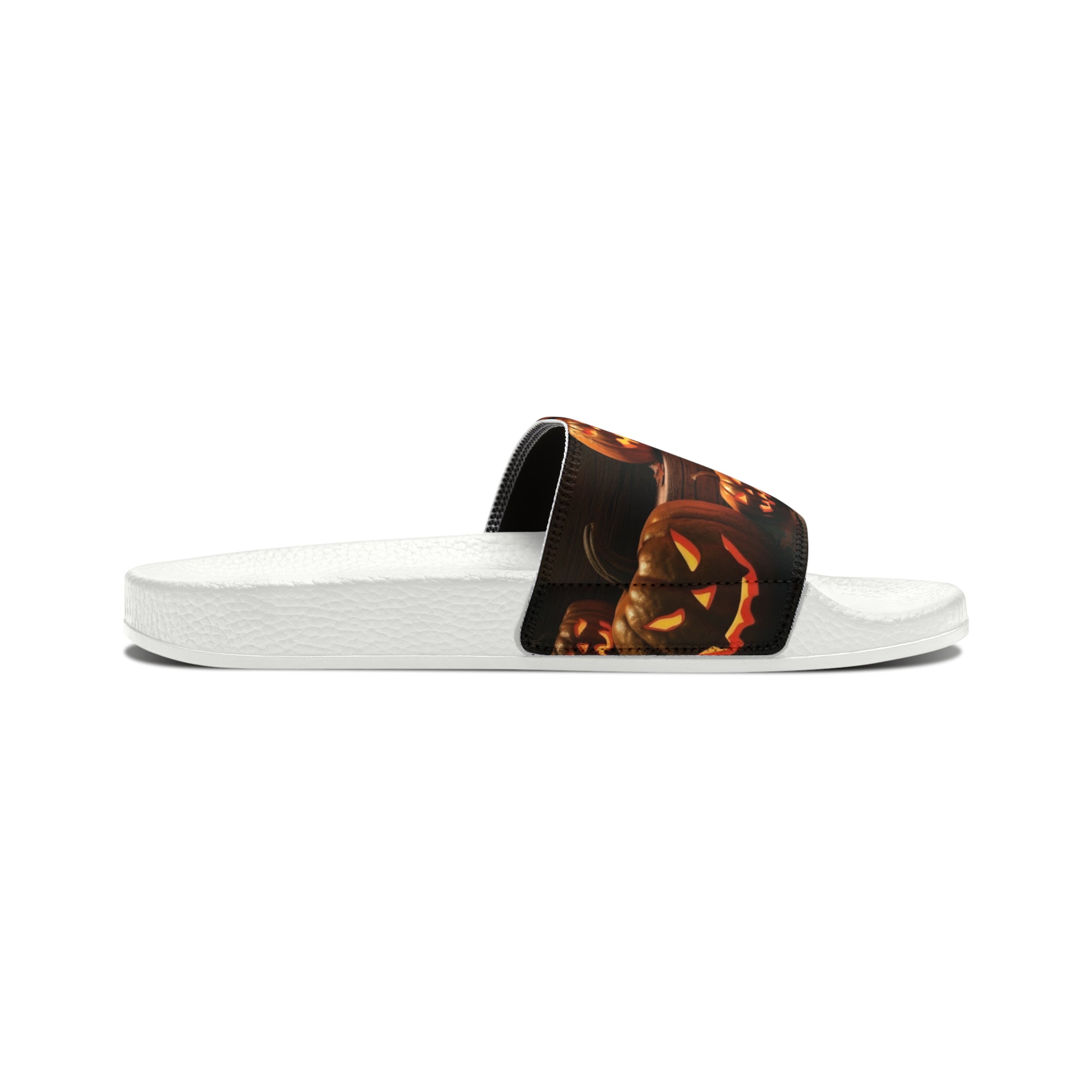 Men's Halloween Pumpkin Dance Slide Sandals