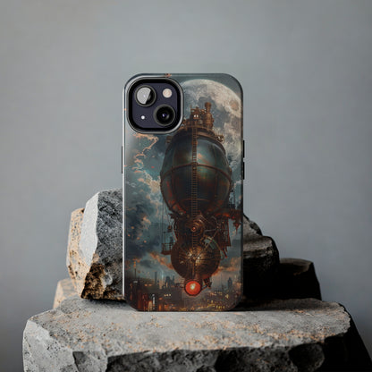 Steampunk Adventure Phone Case for iPhone - Lightweight, Impact Resistant, Wireless Charging Compatible