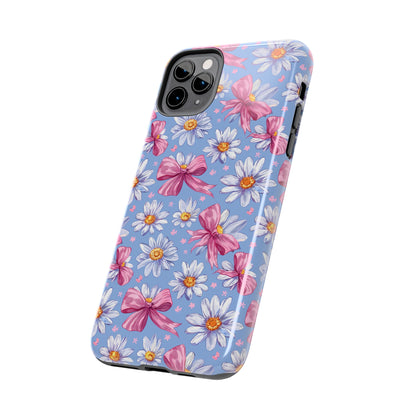 Daisies and Bows 2 Phone Case for iPhone - Lightweight, Impact Resistant, Wireless Charging Compatible