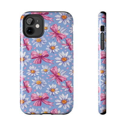 Daisies and Bows 2 Phone Case for iPhone - Lightweight, Impact Resistant, Wireless Charging Compatible