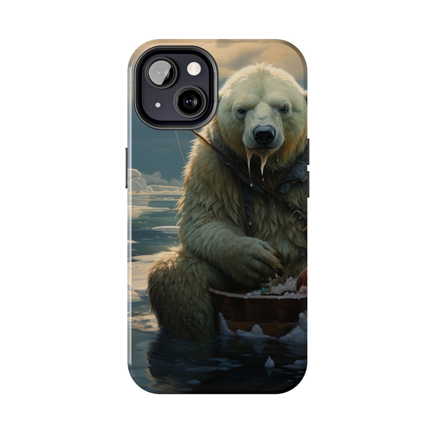 Polar Bear Phone Case for iPhone - Lightweight, Impact Resistant, Wireless Charging Compatible