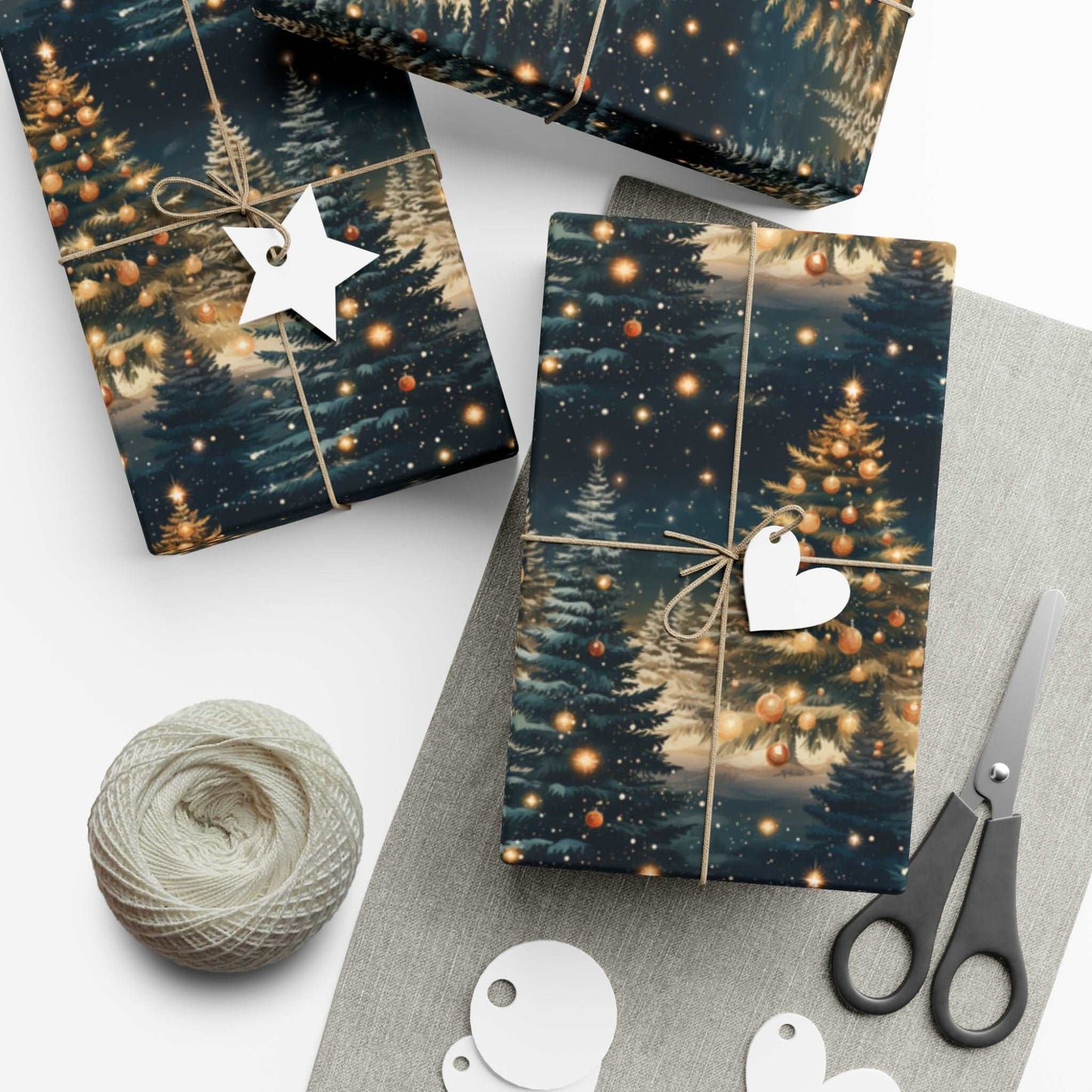 Christmas Tree Gift Wrapping Paper! Cover all your Christmas Gift Wrap ideas with our Custom gift wrapping paper!