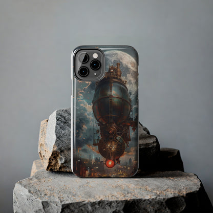 Steampunk Adventure Phone Case for iPhone - Lightweight, Impact Resistant, Wireless Charging Compatible