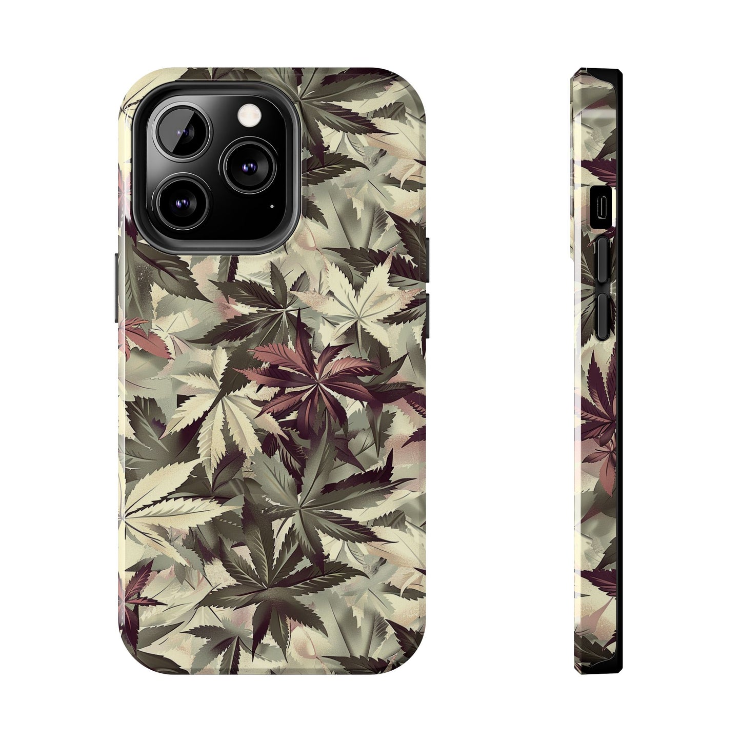 Cannabis Camo 2 Phone Case for iPhone - Lightweight, Impact Resistant, Wireless Charging Compatible