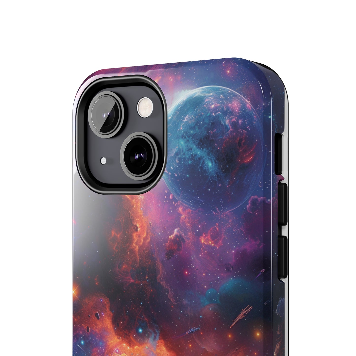 Cosmic Space Phone Case for iPhone - Lightweight, Impact Resistant, Wireless Charging Compatible