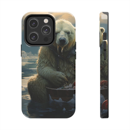 Polar Bear Phone Case for iPhone - Lightweight, Impact Resistant, Wireless Charging Compatible