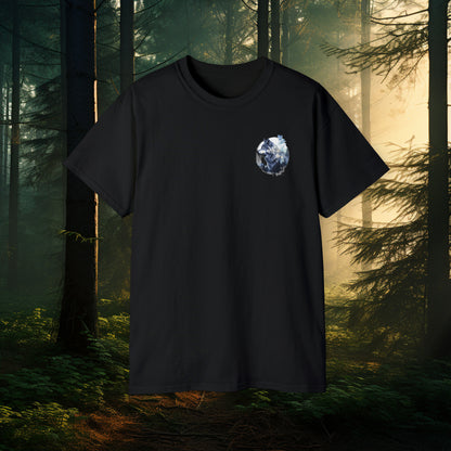 Unisex Ultra Cotton Tee - Dual Wolf Design, Mythical Creatures, Wolf Lover Shirt