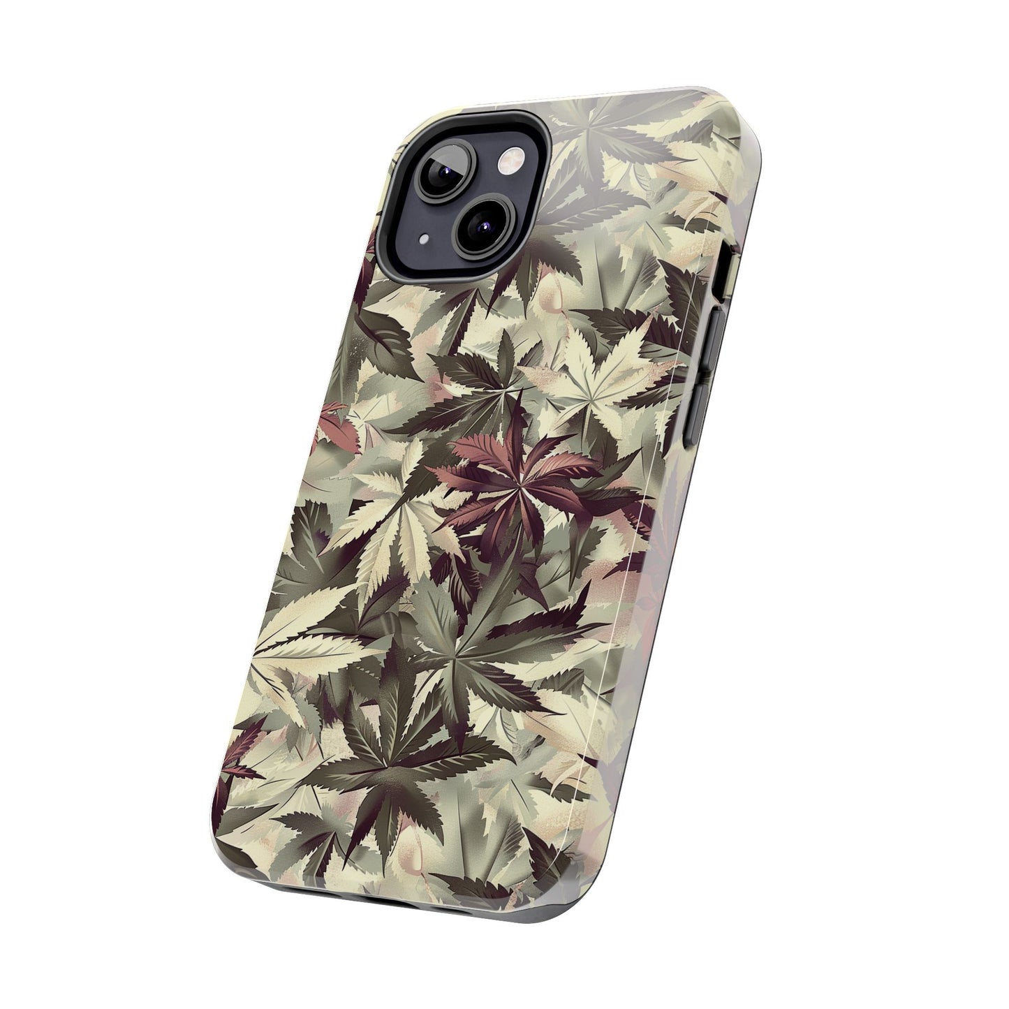 Cannabis Camo 2 Phone Case for iPhone - Lightweight, Impact Resistant, Wireless Charging Compatible