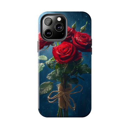 Roses Phone Case for iPhone - Lightweight, Impact Resistant, Wireless Charging Compatible