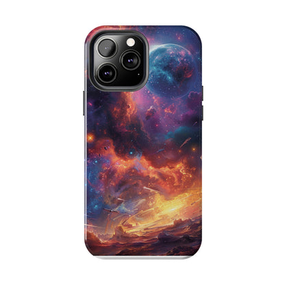 Cosmic Space Phone Case for iPhone - Lightweight, Impact Resistant, Wireless Charging Compatible