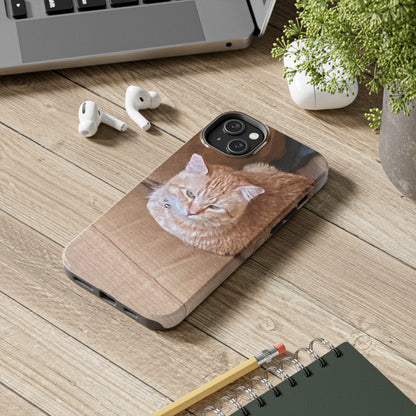 Alfred the Cat's "Couch Potato" Phone Case for iPhone - Lightweight, Impact Resistant, Wireless Charging Compatible