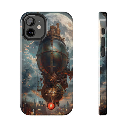 Steampunk Adventure Phone Case for iPhone - Lightweight, Impact Resistant, Wireless Charging Compatible