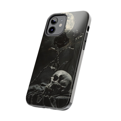 Gothic Elegance Phone Case for iPhone - Lightweight, Impact Resistant, Wireless Charging Compatible