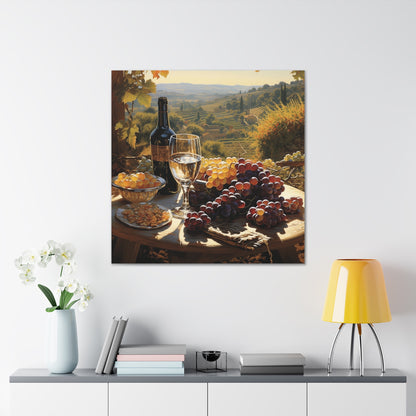 Wine Lover Canvas Gallery Wrap Series 1 A | Beautiful Wine Cellar Art Series | Kitchen Decor