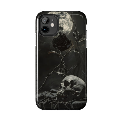 Gothic Elegance Phone Case for iPhone - Lightweight, Impact Resistant, Wireless Charging Compatible