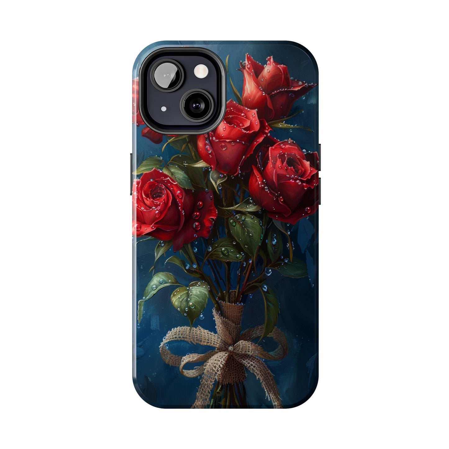 Roses Phone Case for iPhone - Lightweight, Impact Resistant, Wireless Charging Compatible