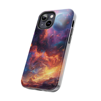 Cosmic Space Phone Case for iPhone - Lightweight, Impact Resistant, Wireless Charging Compatible