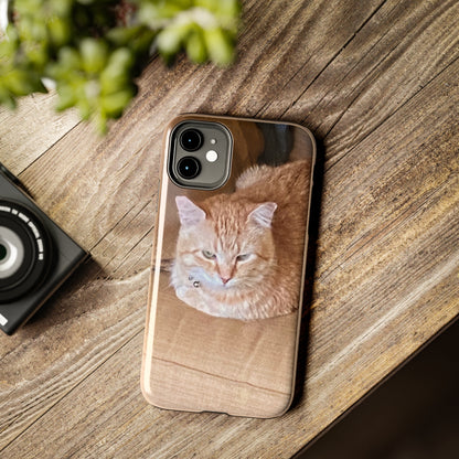 Alfred the Cat's "Couch Potato" Phone Case for iPhone - Lightweight, Impact Resistant, Wireless Charging Compatible