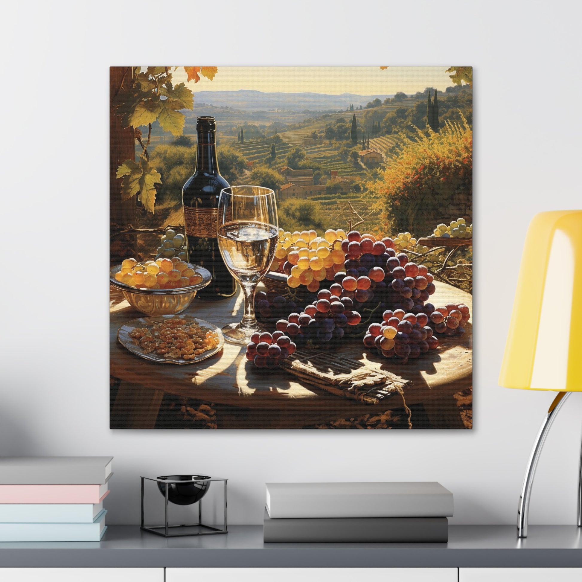 Wine Lover Canvas Gallery Wrap Series 1 A | Beautiful Wine Cellar Art Series | Kitchen Decor