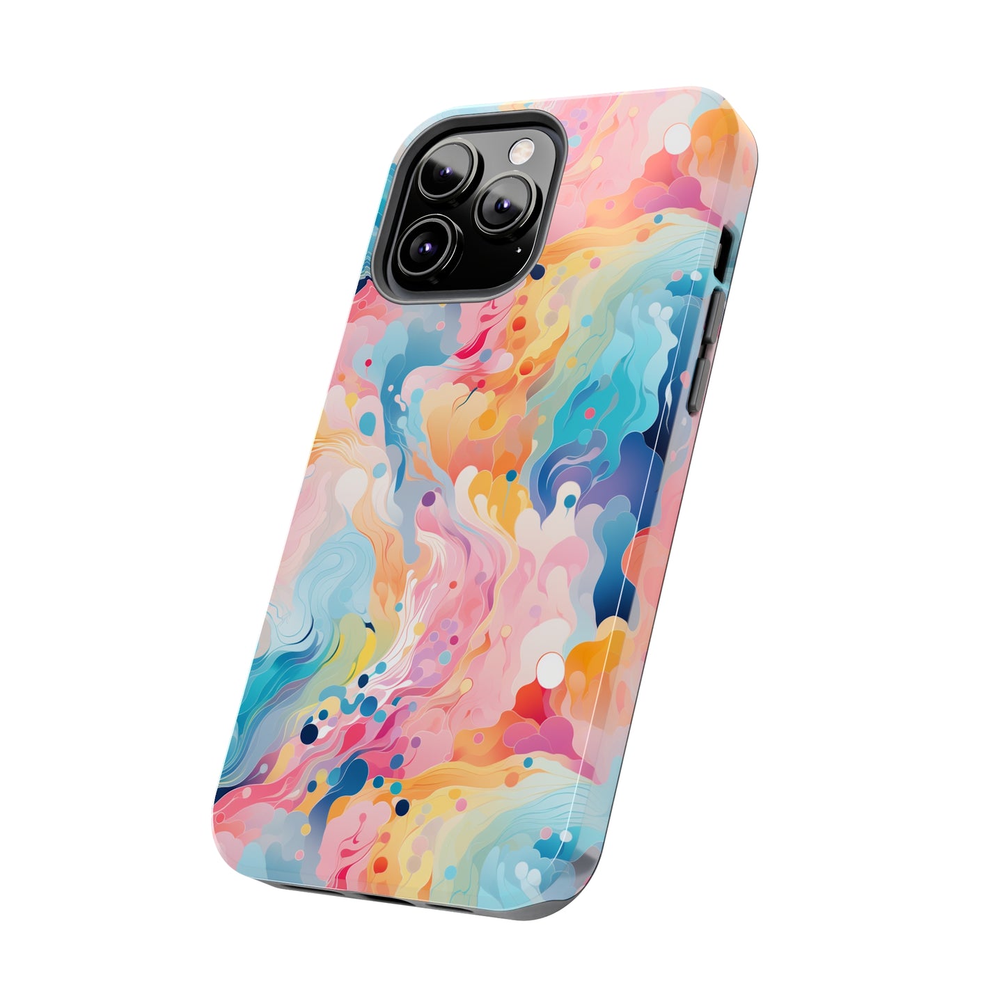 AI Psychedelic Pattern Phone Case for iPhone - Lightweight, Impact Resistant, Wireless Charging Compatible-AI phone case-AI By AJ