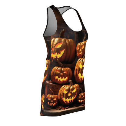 Vintage Halloween Dress with Pumpkins!!! Look Cute for Halloween in this Stylish Pumpkin Dress