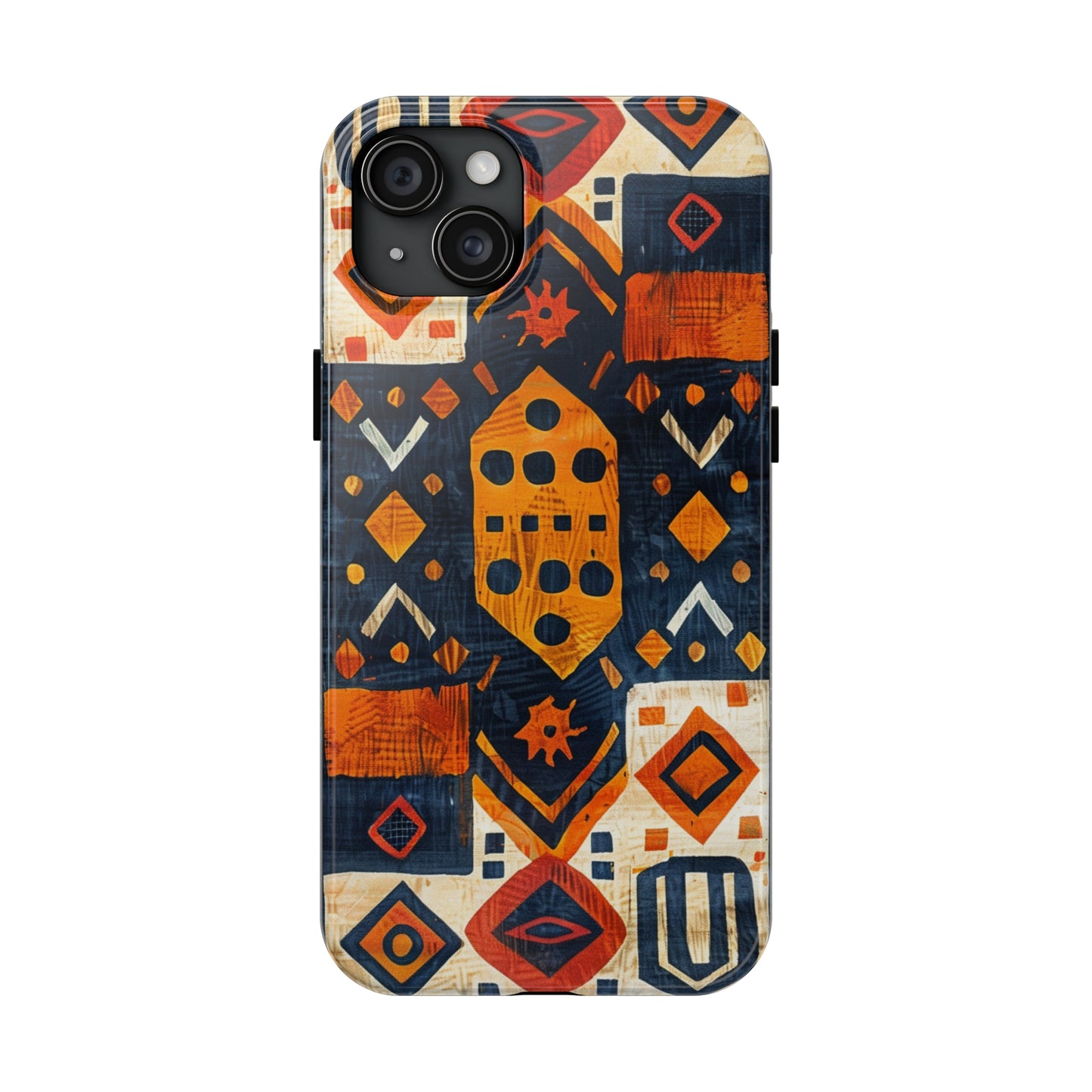 Cultural Tapestry Phone Case for iPhone - Lightweight, Impact Resistant, Wireless Charging Compatible