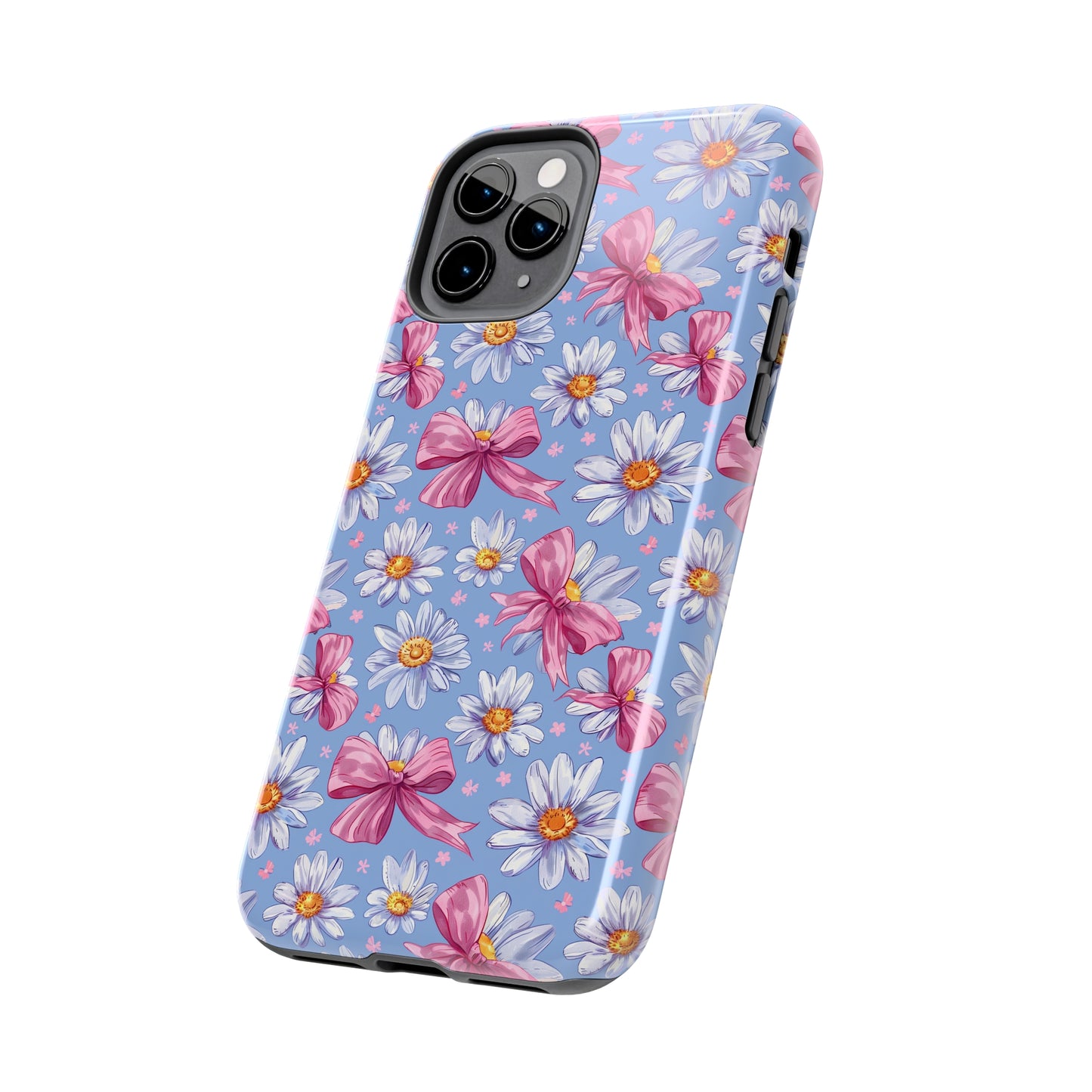 Daisies and Bows 2 Phone Case for iPhone - Lightweight, Impact Resistant, Wireless Charging Compatible