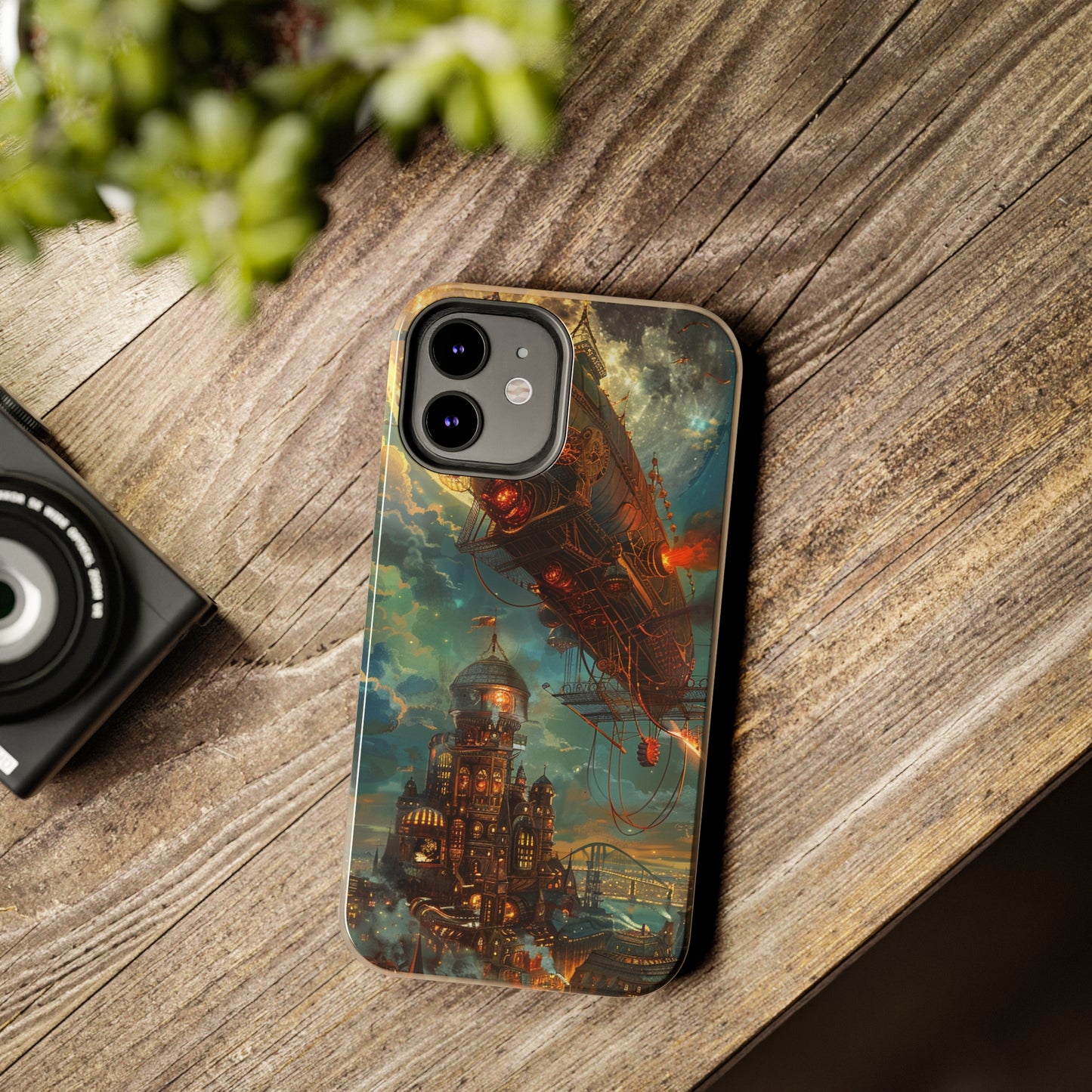 Steampunk Adventures 2 Phone Case for iPhone - Lightweight, Impact Resistant, Wireless Charging Compatible