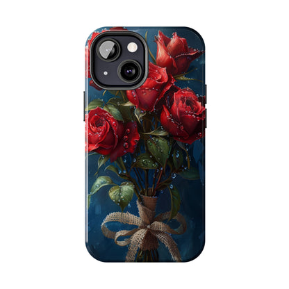 Roses Phone Case for iPhone - Lightweight, Impact Resistant, Wireless Charging Compatible