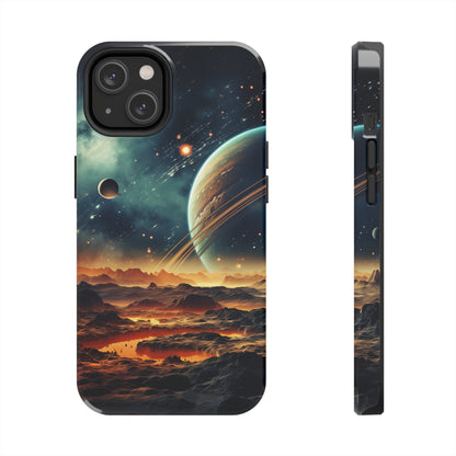 Space Phone Case for iPhone - Lightweight, Impact Resistant, Wireless Charging Compatible