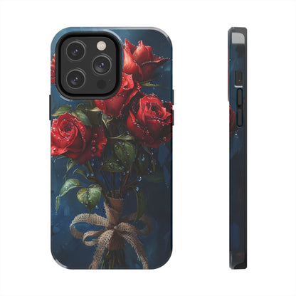 Roses Phone Case for iPhone - Lightweight, Impact Resistant, Wireless Charging Compatible