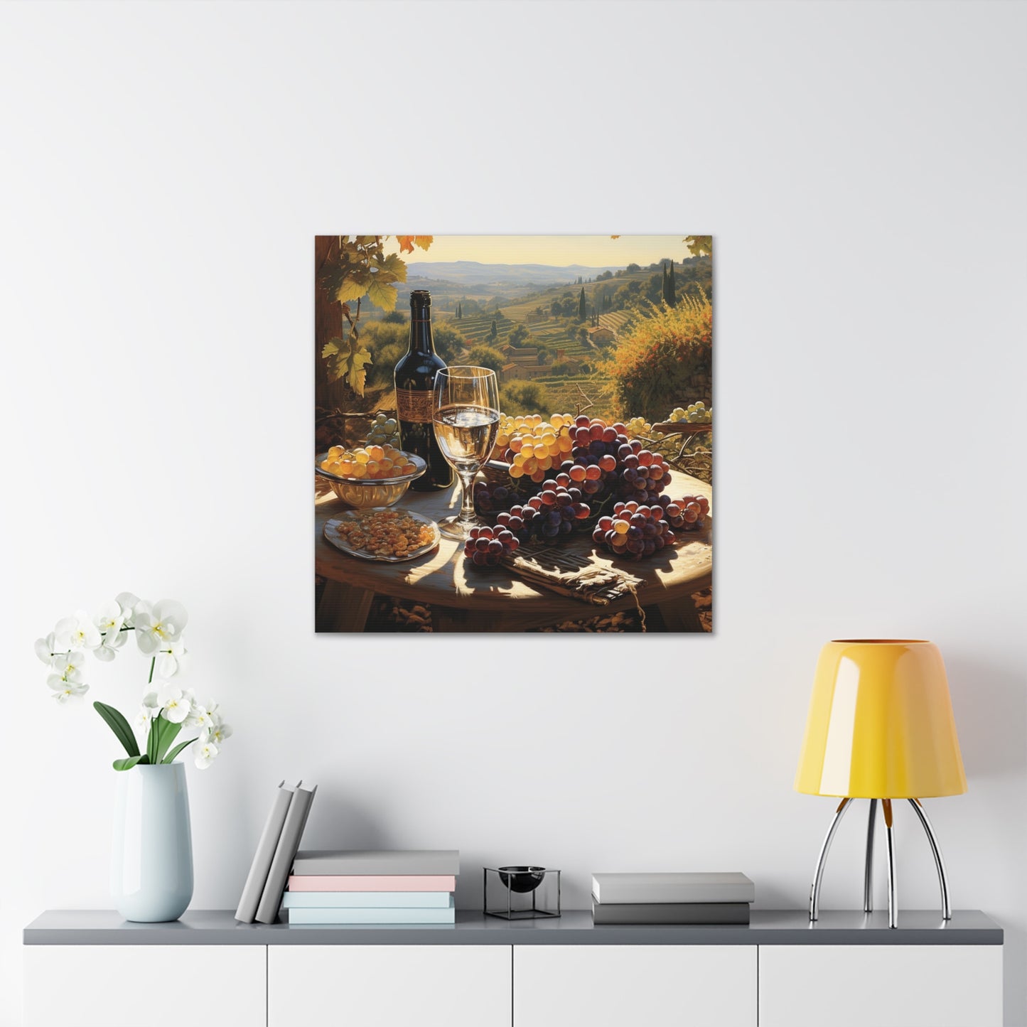 Wine Lover Canvas Gallery Wrap Series 1 A | Beautiful Wine Cellar Art Series | Kitchen Decor