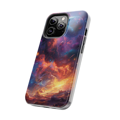 Cosmic Space Phone Case for iPhone - Lightweight, Impact Resistant, Wireless Charging Compatible