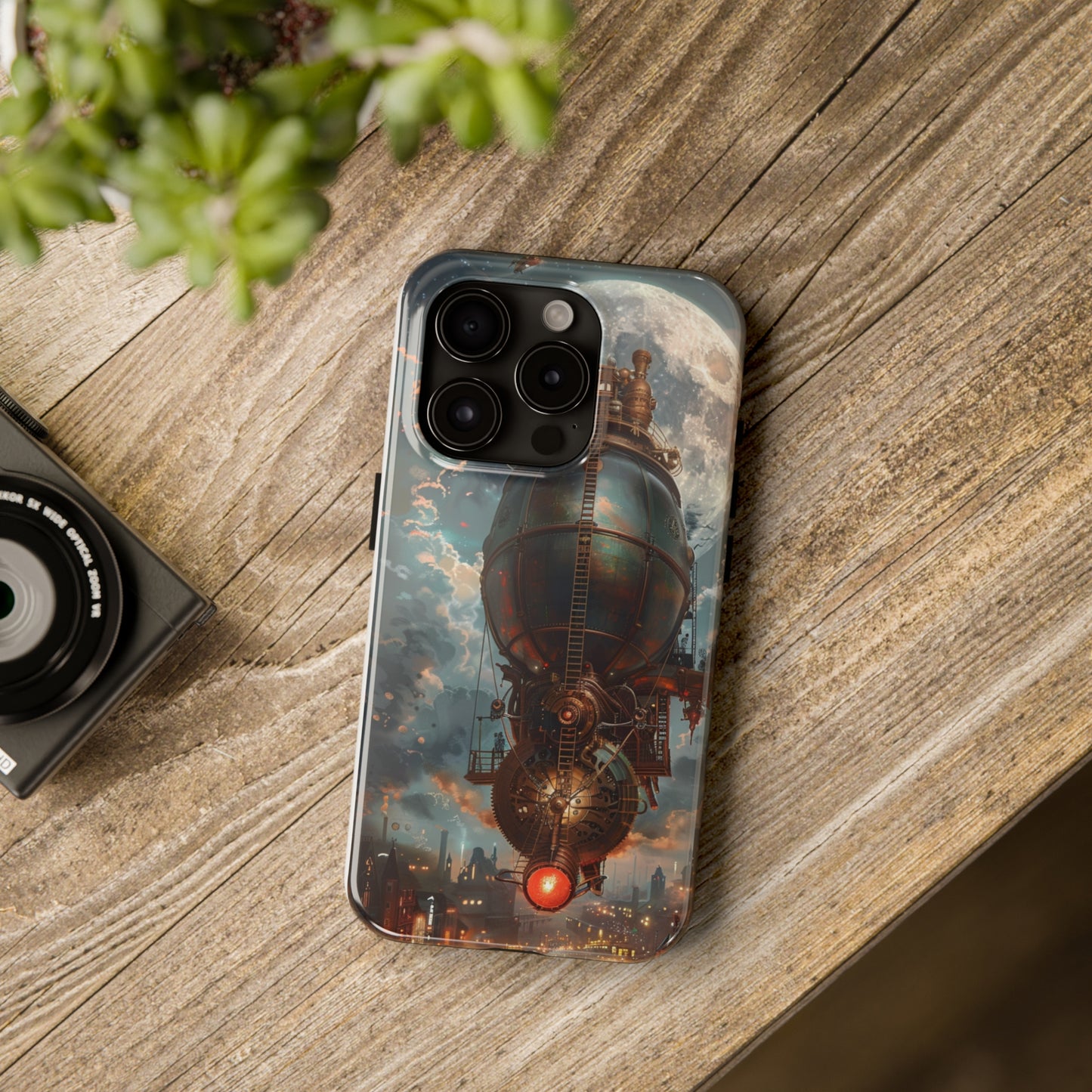 Steampunk Adventure Phone Case for iPhone - Lightweight, Impact Resistant, Wireless Charging Compatible