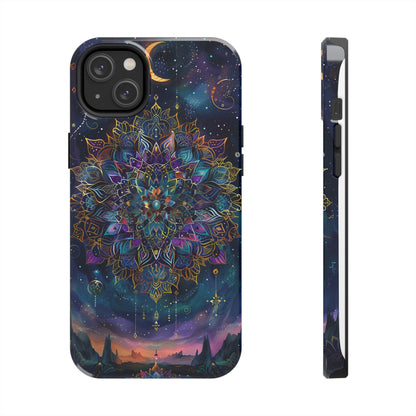 Mandala Pattern Phone Case 3 for iPhone - Lightweight, Impact Resistant, Wireless Charging Compatible