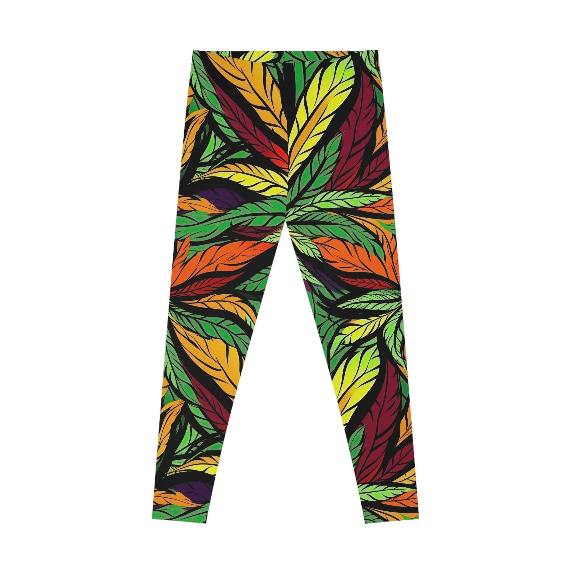 Cannabis Leaf Stretchy Leggings