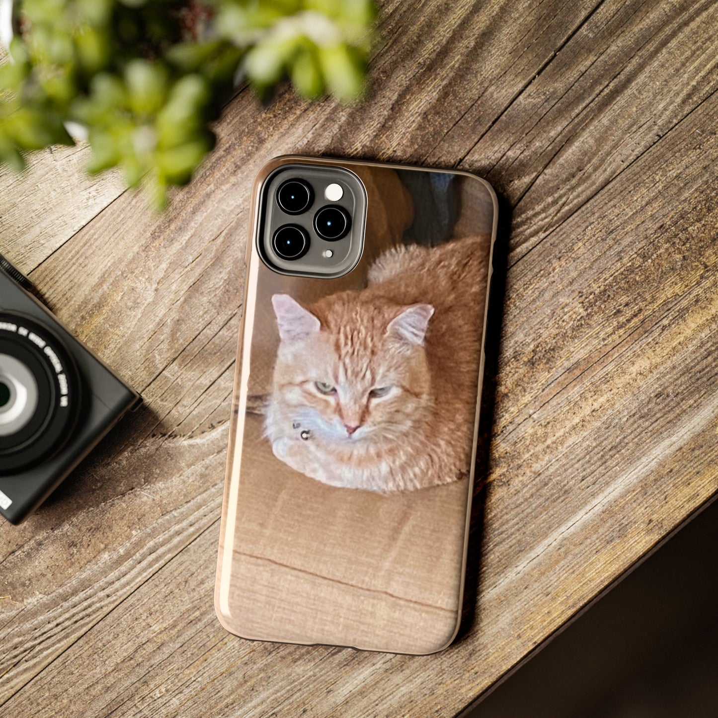 Alfred the Cat's "Couch Potato" Phone Case for iPhone - Lightweight, Impact Resistant, Wireless Charging Compatible