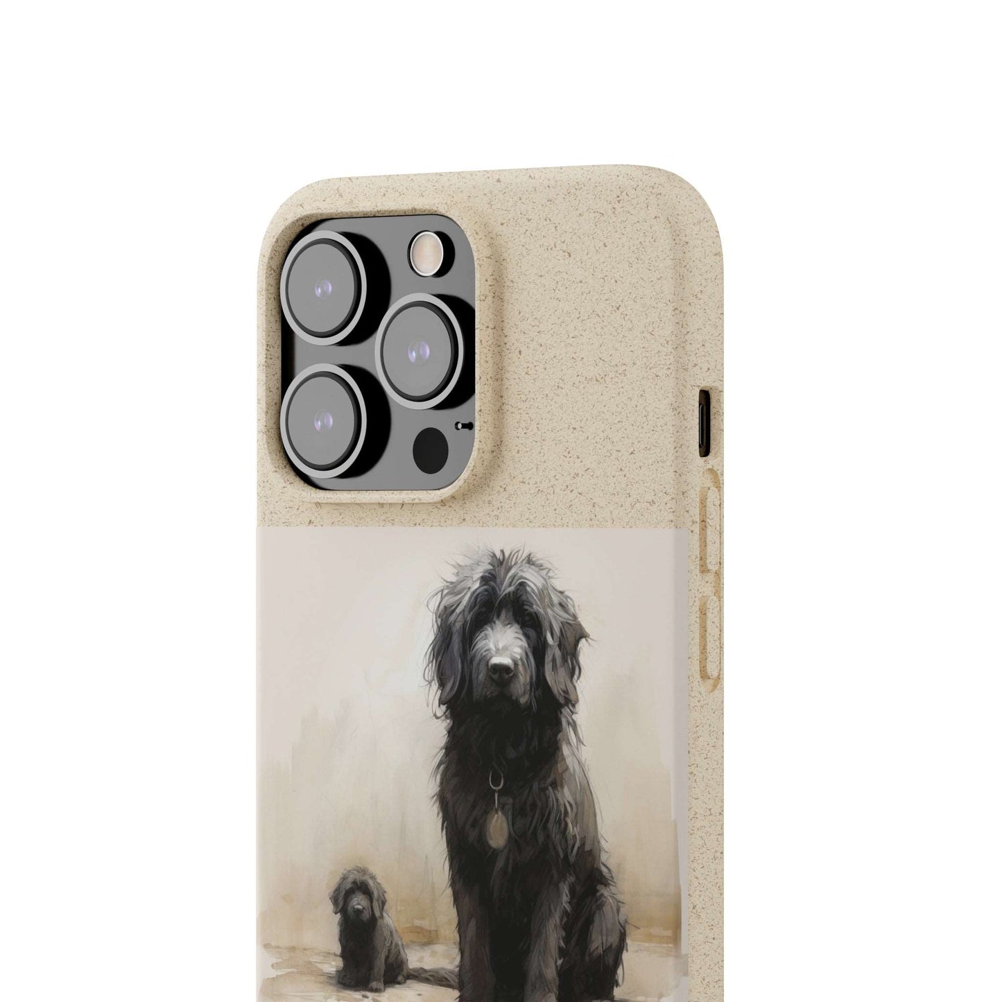 Biodegradable Custom Pet Phone Case, Dog iPhone Case, Doodle Phone Case, Newfypoo, Puppy phone case-AI phone case-AI By AJ