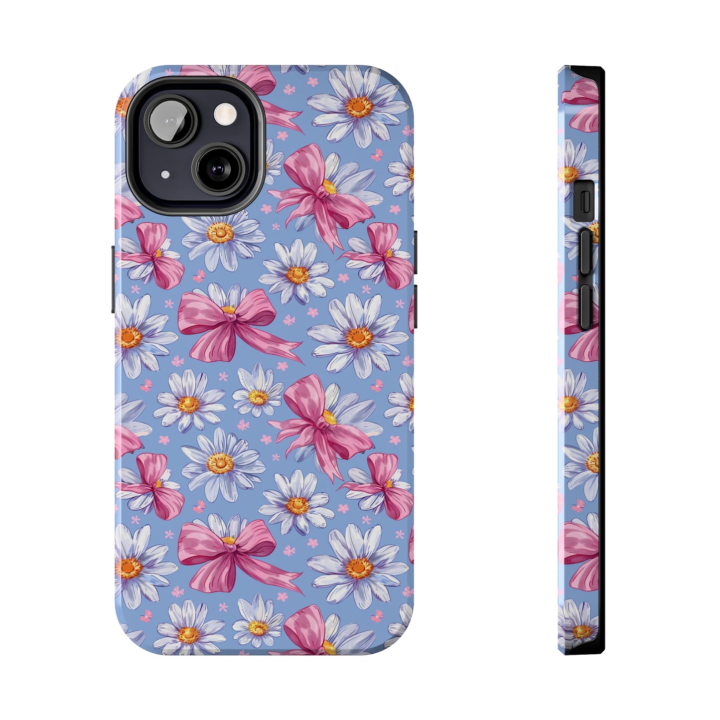 Daisies and Bows 2 Phone Case for iPhone - Lightweight, Impact Resistant, Wireless Charging Compatible