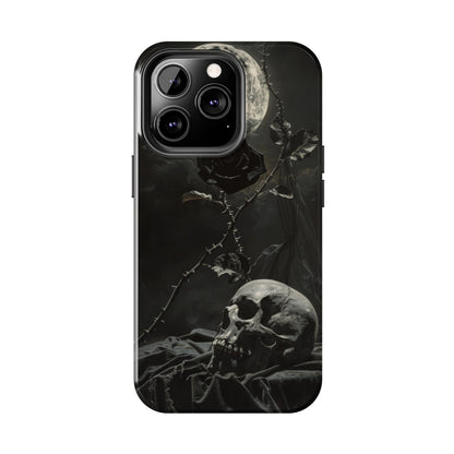 Gothic Elegance Phone Case for iPhone - Lightweight, Impact Resistant, Wireless Charging Compatible