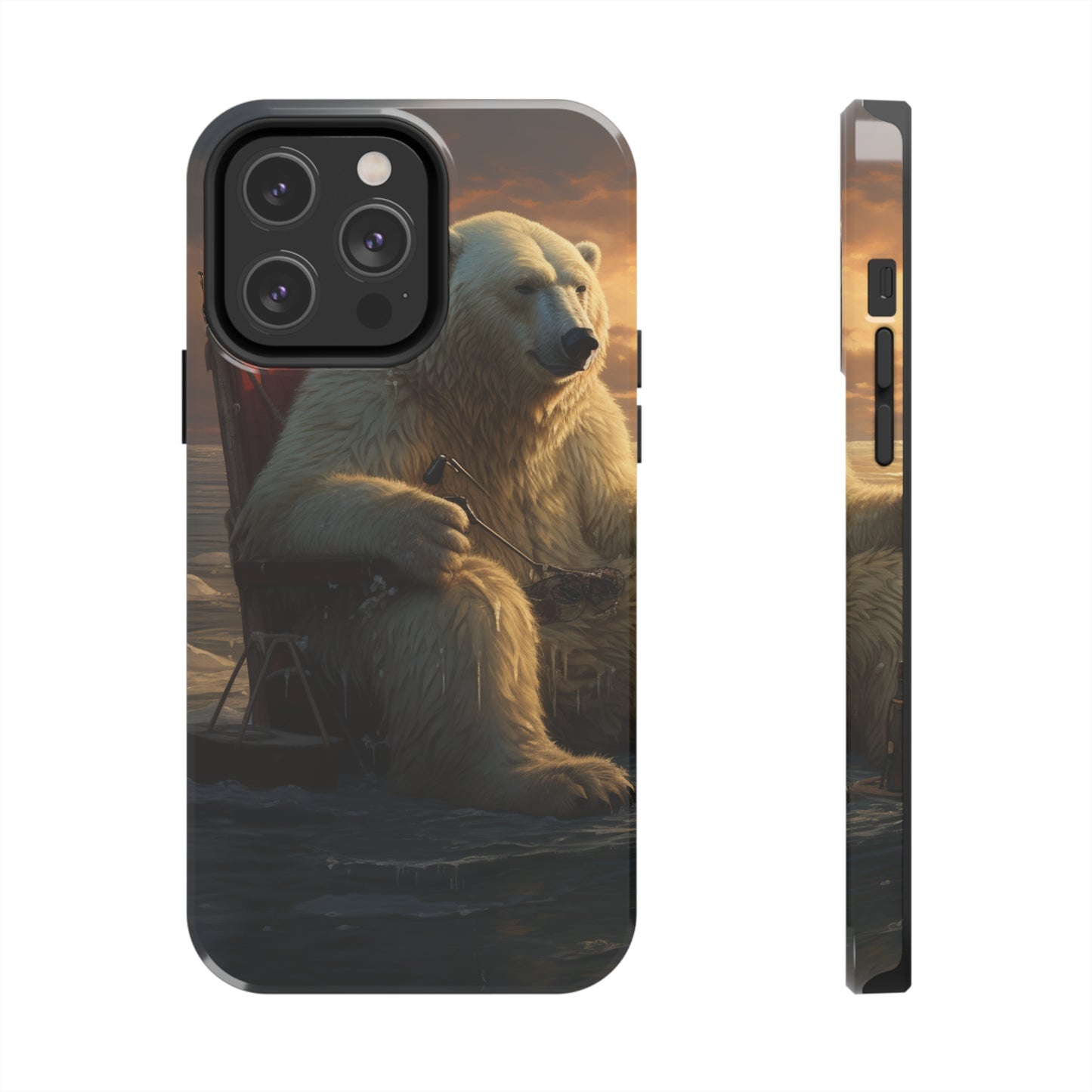 Rocking Polar Bear Phone Case for iPhone - Lightweight, Impact Resistant, Wireless Charging Compatible