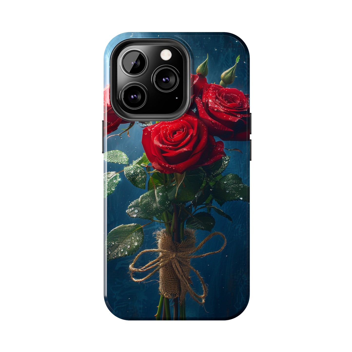 Roses Phone Case for iPhone - Lightweight, Impact Resistant, Wireless Charging Compatible