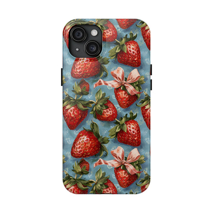 Bows and Berries 2 Phone Case for iPhone - Lightweight, Impact Resistant, Wireless Charging Compatible