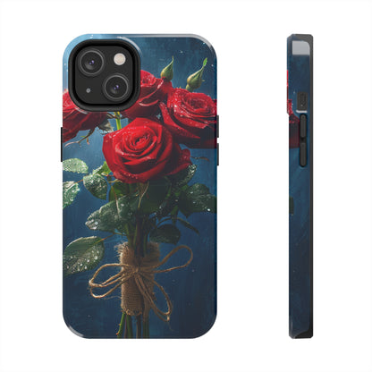 Roses Phone Case for iPhone - Lightweight, Impact Resistant, Wireless Charging Compatible