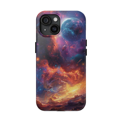 Cosmic Space Phone Case for iPhone - Lightweight, Impact Resistant, Wireless Charging Compatible