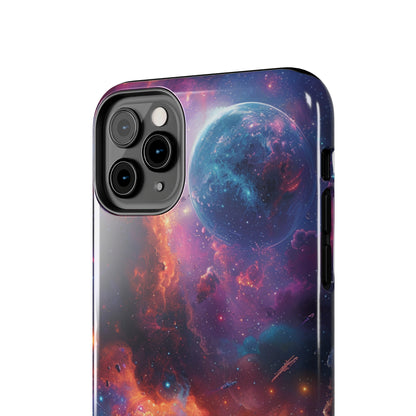 Cosmic Space Phone Case for iPhone - Lightweight, Impact Resistant, Wireless Charging Compatible