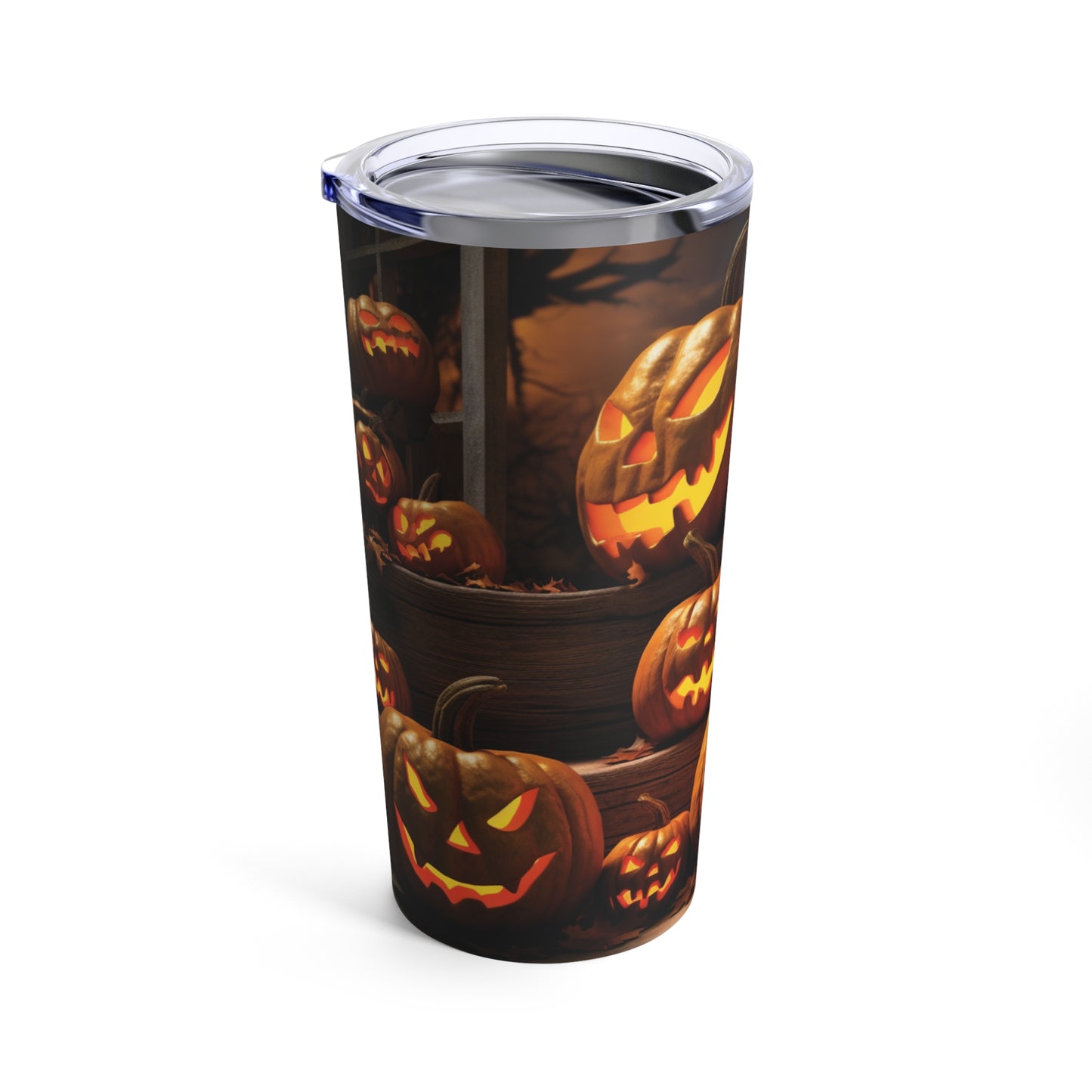 Halloween Tumbler, Spooky Pumpkin Tumbler with Pumpkins, 20 oz tumbler, Scary Tumbler, Spooky Tumbler, Halloween Gift