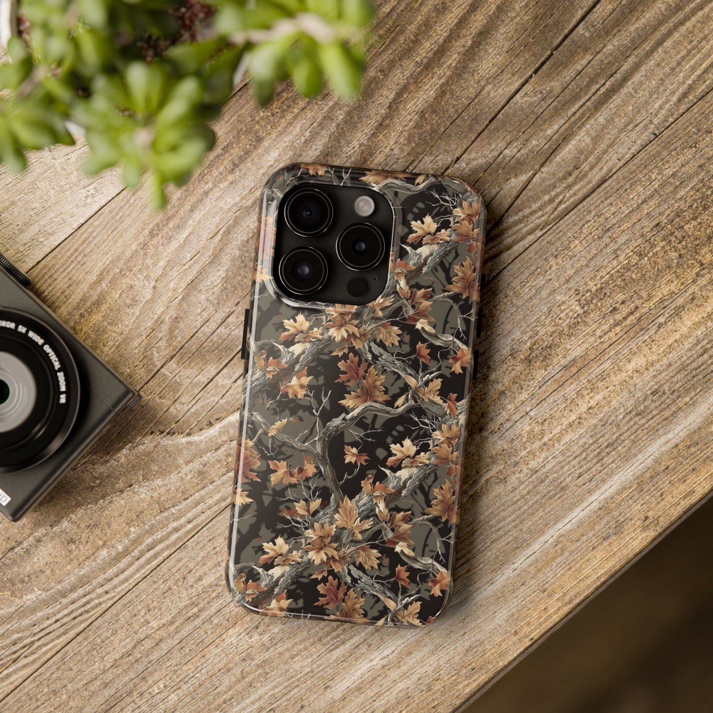 Camo Phone Case for iPhone - Lightweight, Impact Resistant, Wireless Charging Compatible