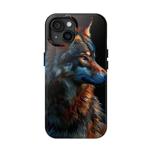 Biomorphism Style Wolf Phone Case 2 for iPhone - Lightweight, Impact Resistant, Wireless Charging Compatible